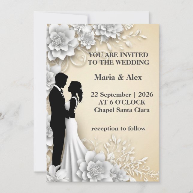 ✨ Romantic Invite For Wedding Celebration ✨ (Front)