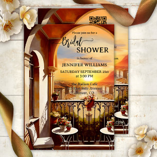 Romantic Italian Art Bridal Shower Invitation