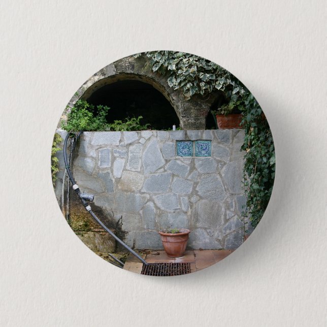 Romantic Italy custom button (Front)