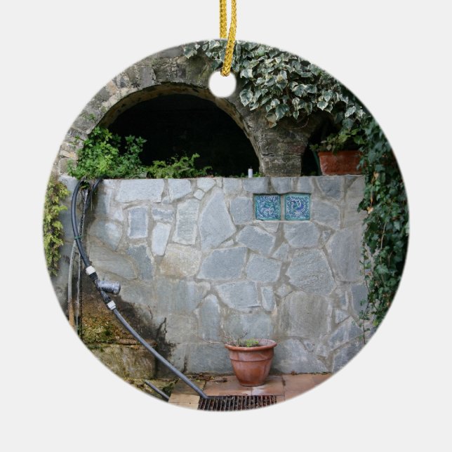 Romantic Italy double-sided custom ornament (Front)