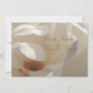 Romantic Ivory Magnolia 2 Wedding Invitation