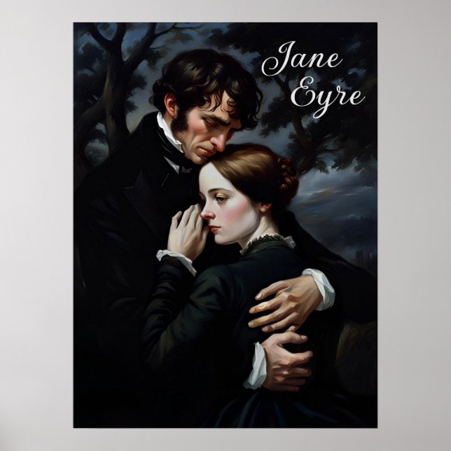 Romantic Jane Eyre and Edward Rochester Poster (Front)