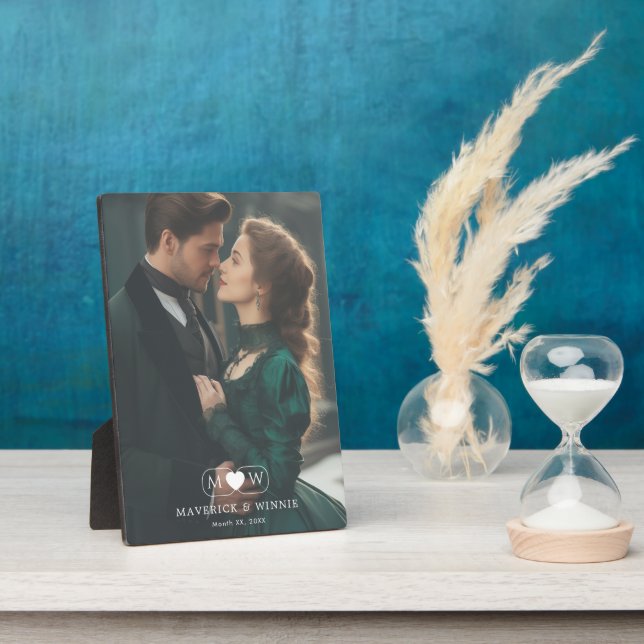 Romantic Keepsake Plaque for Loving Couples (Side)