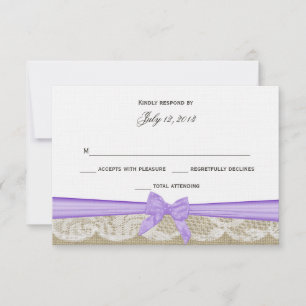 Romantic Lace and Purple Bow Response