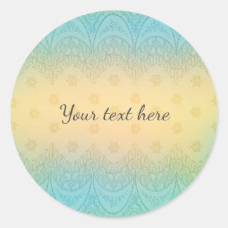 Romantic lace classic round sticker