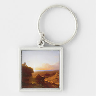 Romantic Landscape, 1860 Key Ring