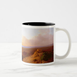 Romantic Landscape, 1860 Two-Tone Coffee Mug