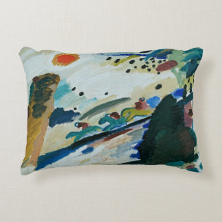Romantic Landscape by Wassily Kandinsky Decorative Cushion