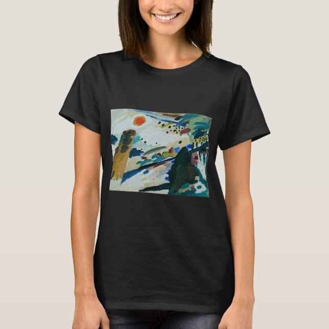 Romantic Landscape by Wassily Kandinsky T-Shirt (Front)