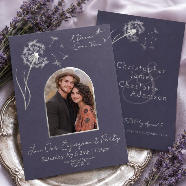 Romantic Lavender Dandelion Photo Engagement  (Creator Uploaded)
