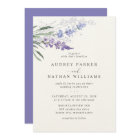 Romantic Lavender Watercolor Floral Wedding