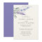 Romantic Lavender Watercolor Floral Wedding