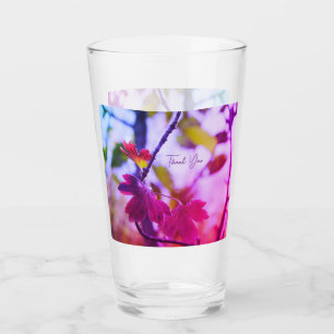 Romantic Leaves Boho – Botanical Fantasy Thank You Glass