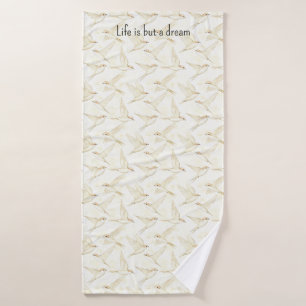 Romantic life is but a dream birds bath towel set