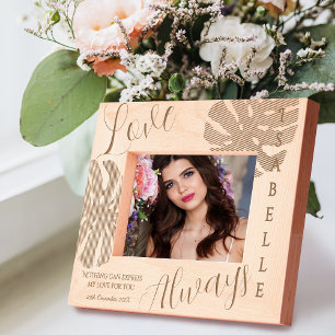 Romantic Love Always Foliage Etched Frames