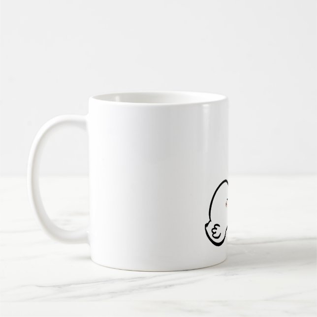 Romantic Love Birds Mug with Red Heart (Left)