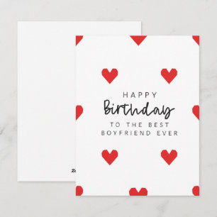 Romantic Love Birthday Card for Boyfriend
