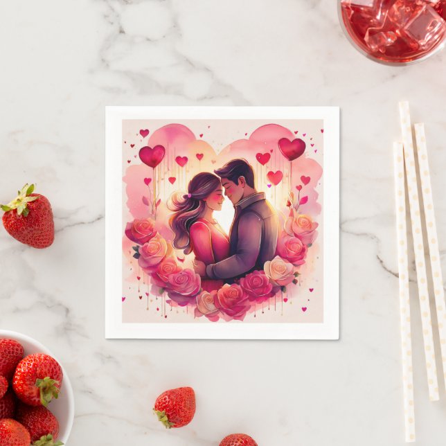 Romantic Love Blossom Napkin (Insitu)