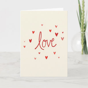 Romantic Love Brushstrokes Card