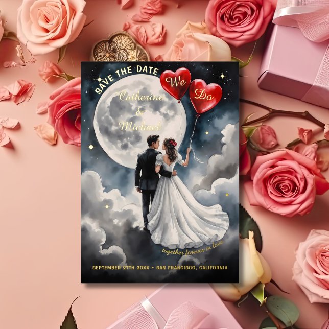 Romantic Love Cloud Nine Fairytale Save The Date (Creator Uploaded)