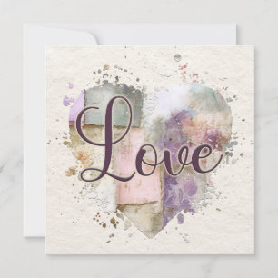 Romantic Love Heart  Card