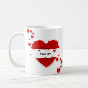 Romantic Love Heart Coffee Mug