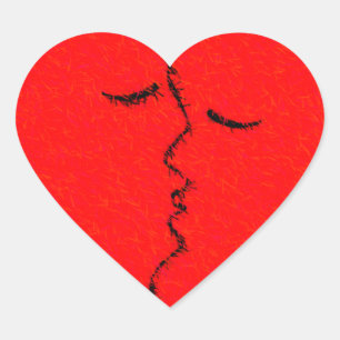 Romantic Love Heart Sticker