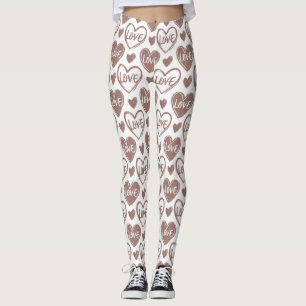 Romantic Love Heart  - Valentine's Day Legging