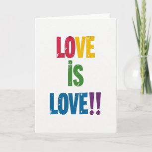 Romantic Love Is Love Card