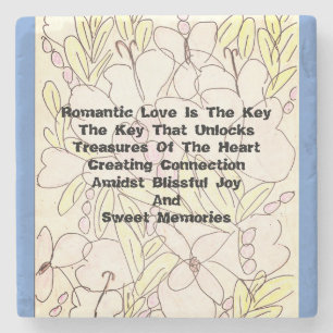 Romantic Love Is The Key Stone Coaster