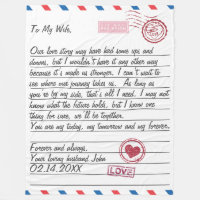 Romantic Love Letter Valentine's Day Anniversary