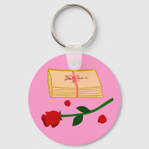 Romantic Love Letters Key Ring