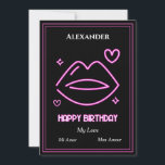 Romantic Love Man Sweetheart Birthday Personalise<br><div class="desc">Romantic Love Man Sweetheart Birthday Personalise Card is great to personalise and give to that special person in your life for their birthday.  It is modern and unique to send. Personalise it.</div>