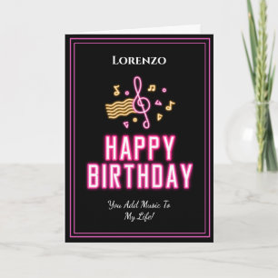 Romantic Love Man Sweetheart Birthday Personalise Card