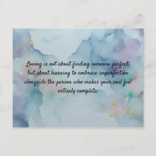 Romantic Love Message Keepsake Card Safe Haven Q