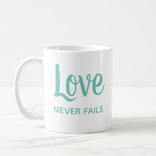 Romantic Love Never Fails Relationship Gift Coffee Mug