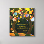 Romantic Love Quote Wedding Gift Canvas Print<br><div class="desc">Romantic and rustic tree illustration designed on custom Wedding Couple Gift Wrapped Canvas Prints. Beautiful and special couple gift for their wedding, engagement, or wedding anniversary. Size and frame thickness of the print, sample text can be all personalised with your own choice and wording. ((You can find the matching wedding...</div>