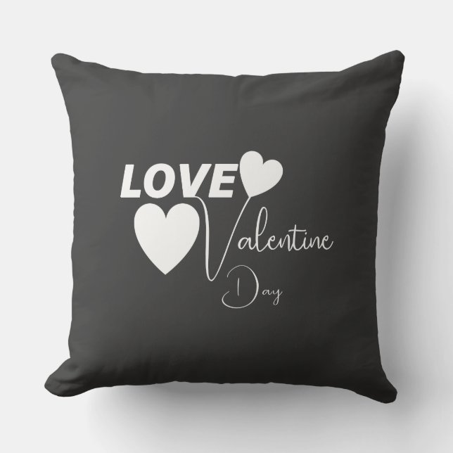 Romantic Love Valentine Day Cushion (Front)