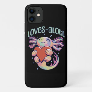 Romantic Loves - happy axolotl iPhone 11 Case