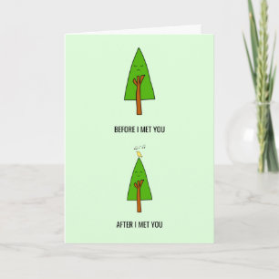 Romantic Loving Cute Tree Bird Couple Love Card