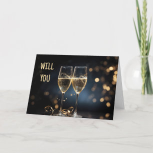 ROMANTIC/LOVING PROPOSAL  HOLIDAY CARD