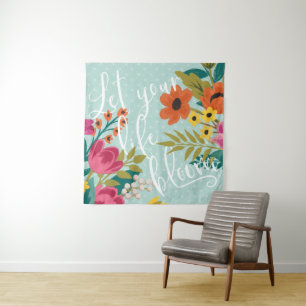 Romantic Luxe X Let Your Life Bloom Tapestry