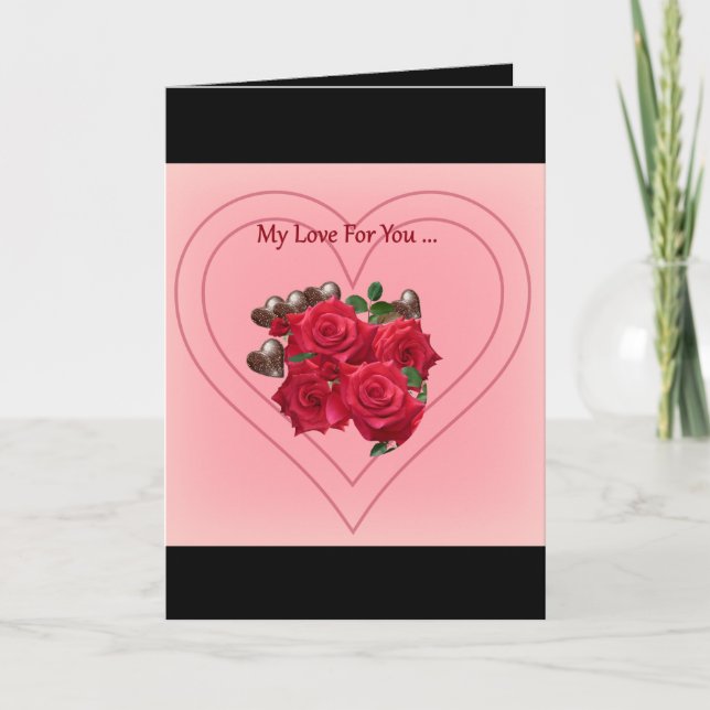 Romantic, Luxurious Valentine's Day Card  (Front)