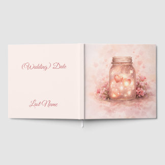 Romantic Mason Jar Wedding Guest Book