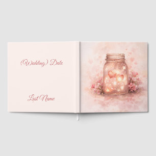 Romantic Mason Jar Wedding Guest Book