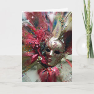 Romantic Masquerade Greeting Card