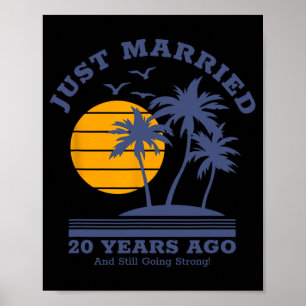 Romantic Matching Couples - 20th Wedding Anniversa Poster