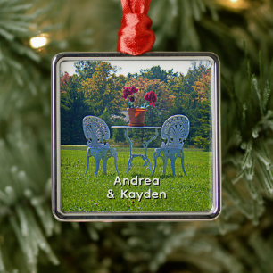 Romantic Meadow of Love Garden Table Flowers Metal Tree Decoration