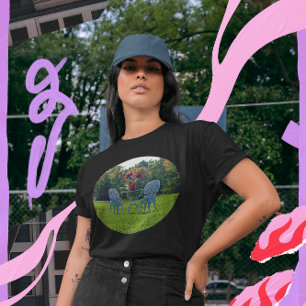 Romantic Meadow of Love Garden Table Flowers T-Shirt
