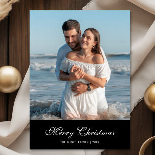 Romantic Merry Christmas Couple Holiday Card